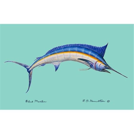 Betsy Drake Betsy Drake DM015G Blue Marlin Doormat DM015G